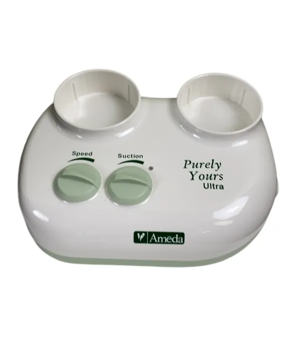 Ameda Purely Yours Ultra Breast Pump With Tote and Accessories