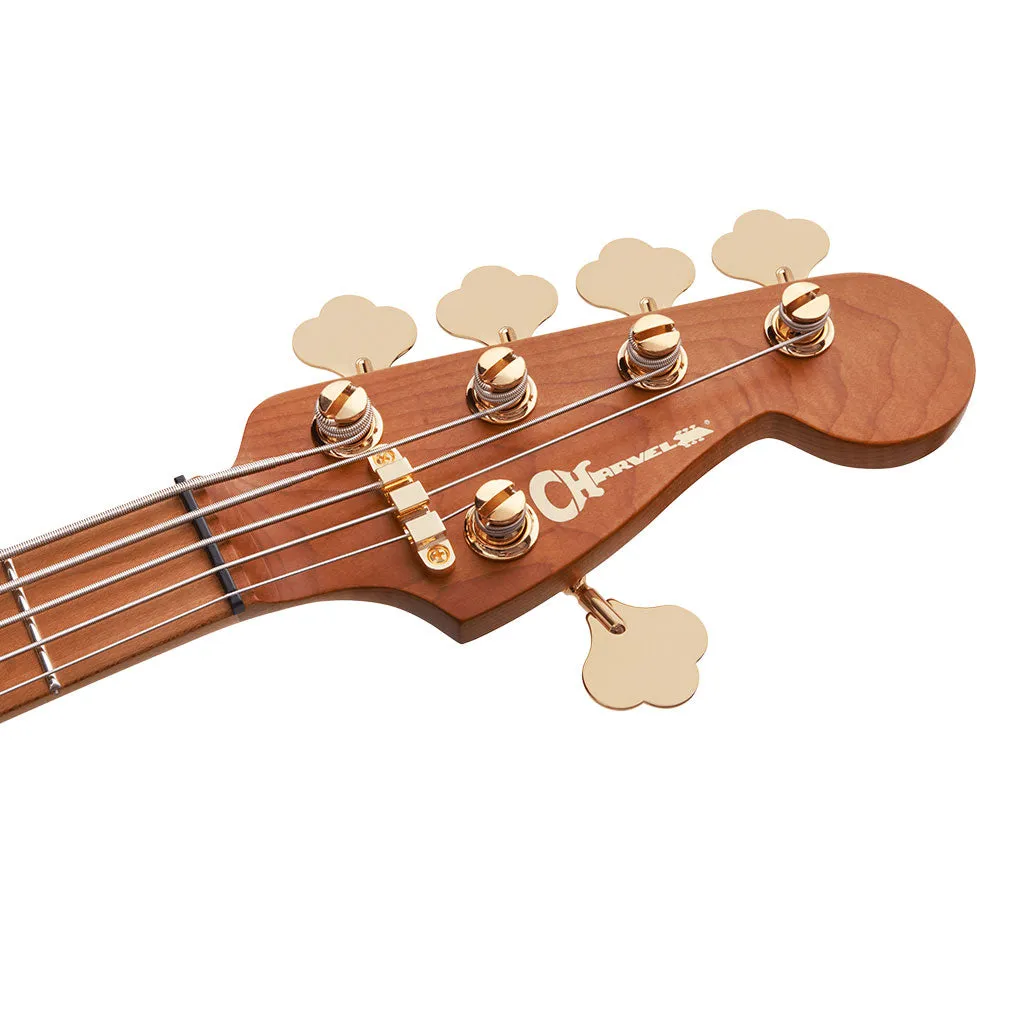 Charvel - Pro-Mod San Dimas Bass JJ V - Caramelized Maple Fingerboard - Candy Apple Red
