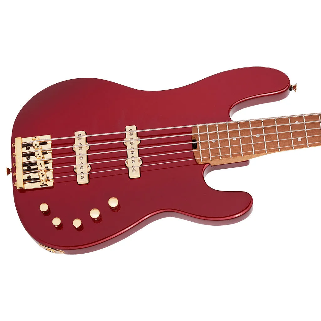 Charvel - Pro-Mod San Dimas Bass JJ V - Caramelized Maple Fingerboard - Candy Apple Red