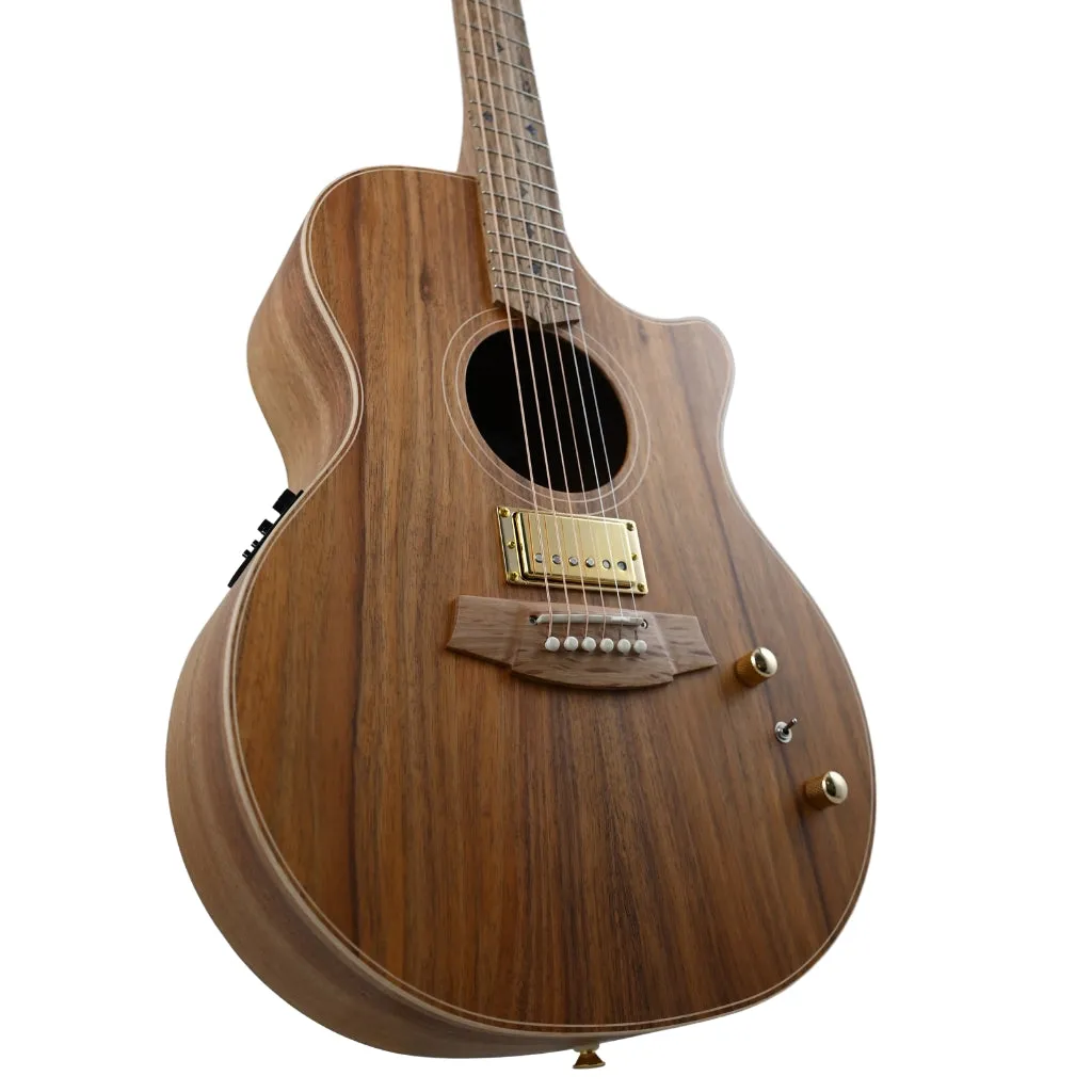 Cole Clark AN2EC-BLBL Humbucker - All Blackwood