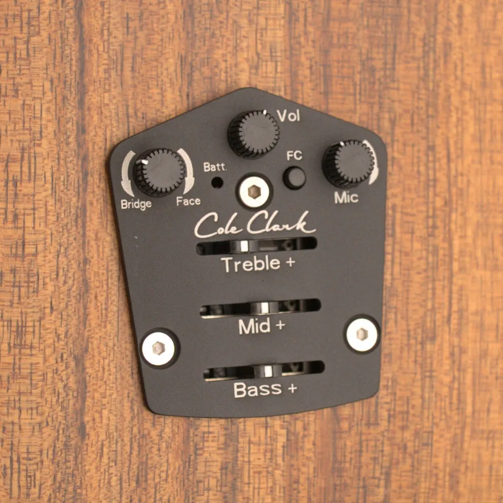 Cole Clark CCAN2EC-BB Angel Bunya Blackwood Left-Handed Acoustic Guitar