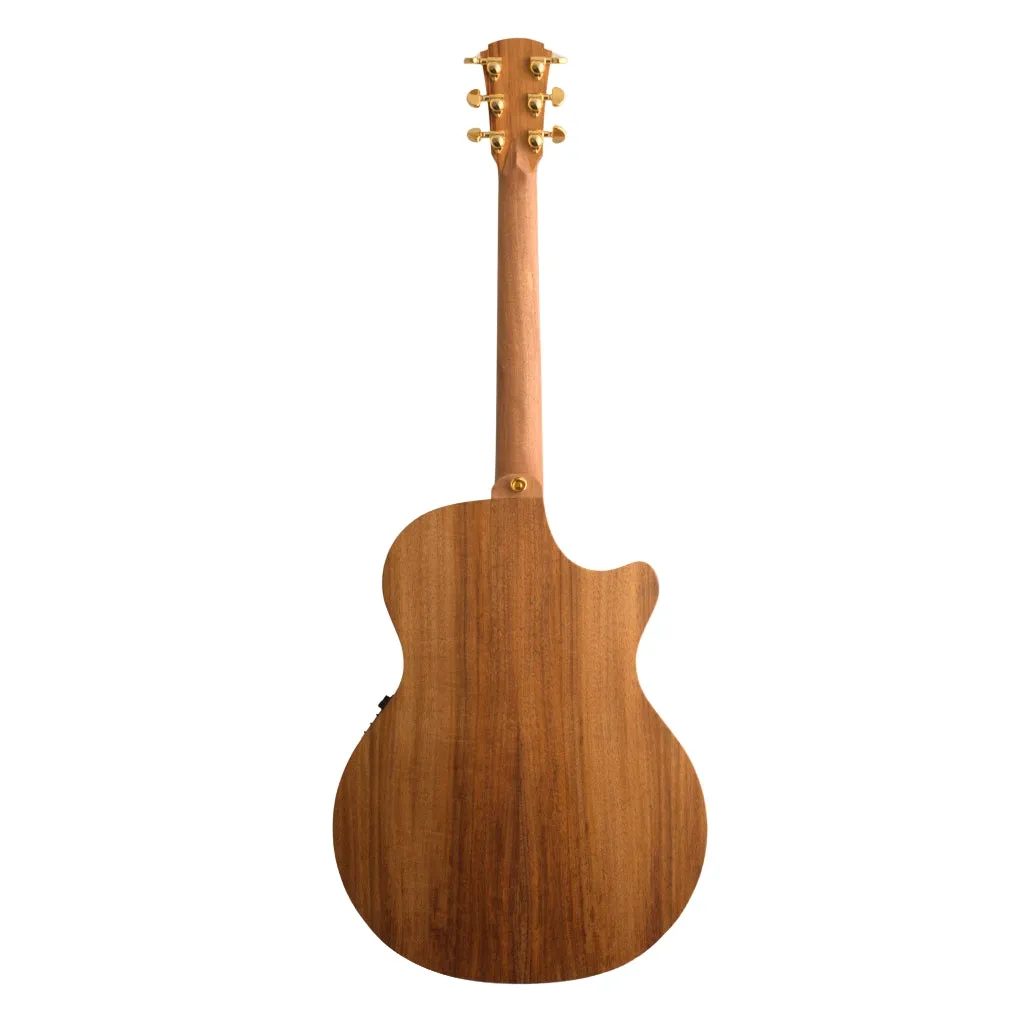 Cole Clark CCAN2EC-BB Angel Bunya Blackwood Left-Handed Acoustic Guitar