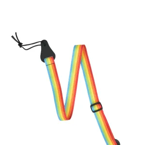 Colonial Leather - Ukulele Printed Webbing Strap - Rainbow