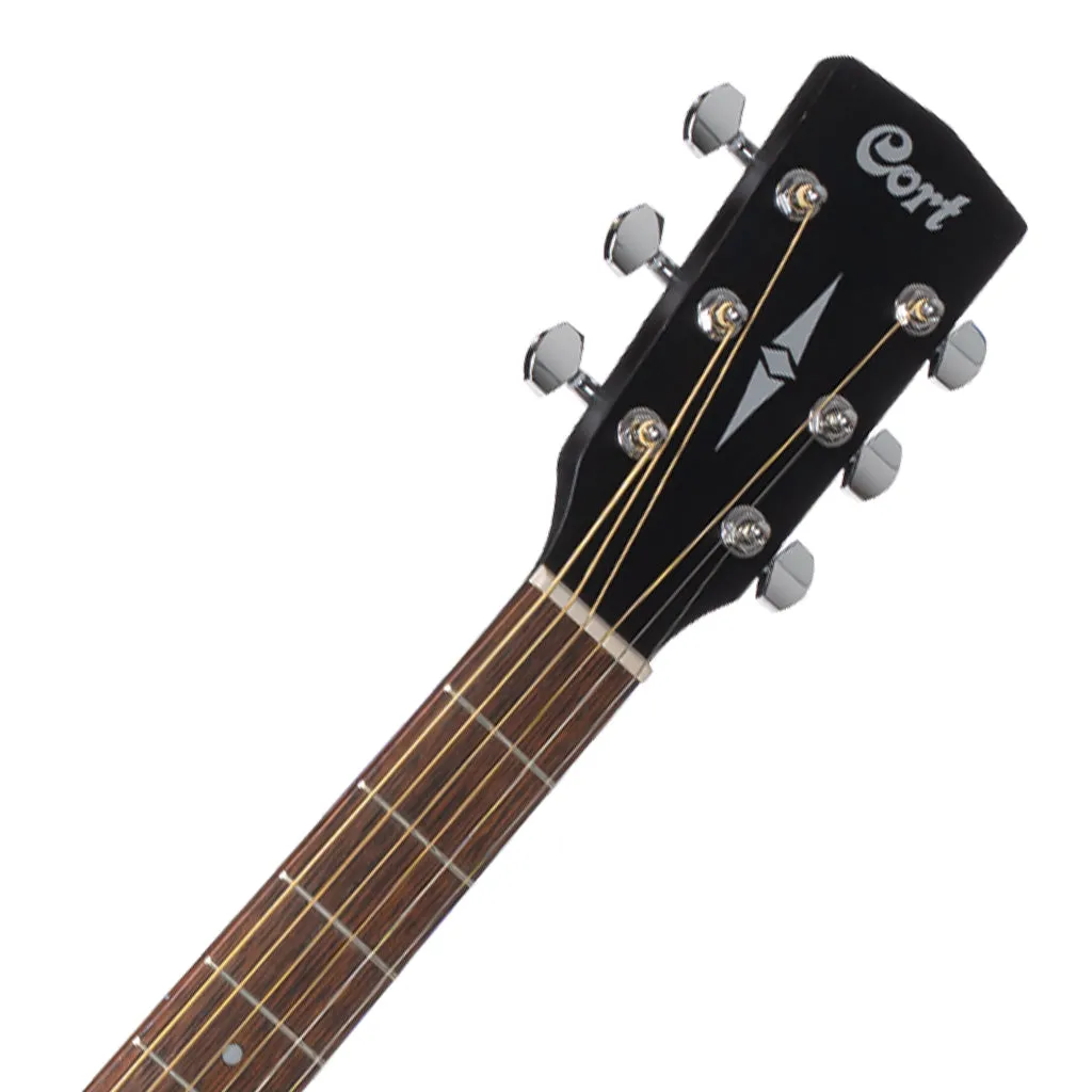 Cort Earth 60M Open Pore Mahogany Transparent Black Burst