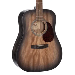 Cort Earth 60M Open Pore Mahogany Transparent Black Burst