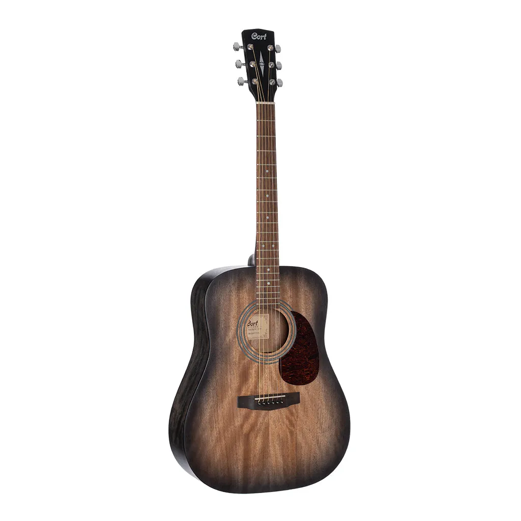 Cort Earth 60M Open Pore Mahogany Transparent Black Burst