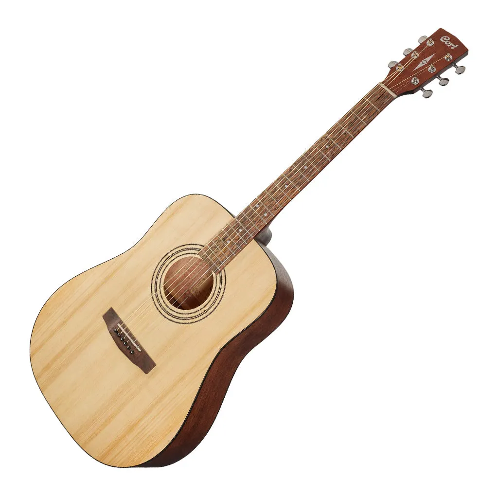 Cort Earth Acoustic Guitar Pack - Open Pore Natural