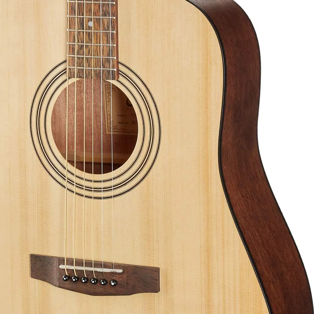 Cort Earth Acoustic Guitar Pack - Open Pore Natural