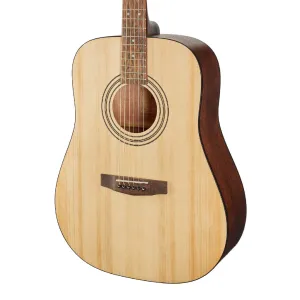 Cort Earth Acoustic Guitar Pack - Open Pore Natural