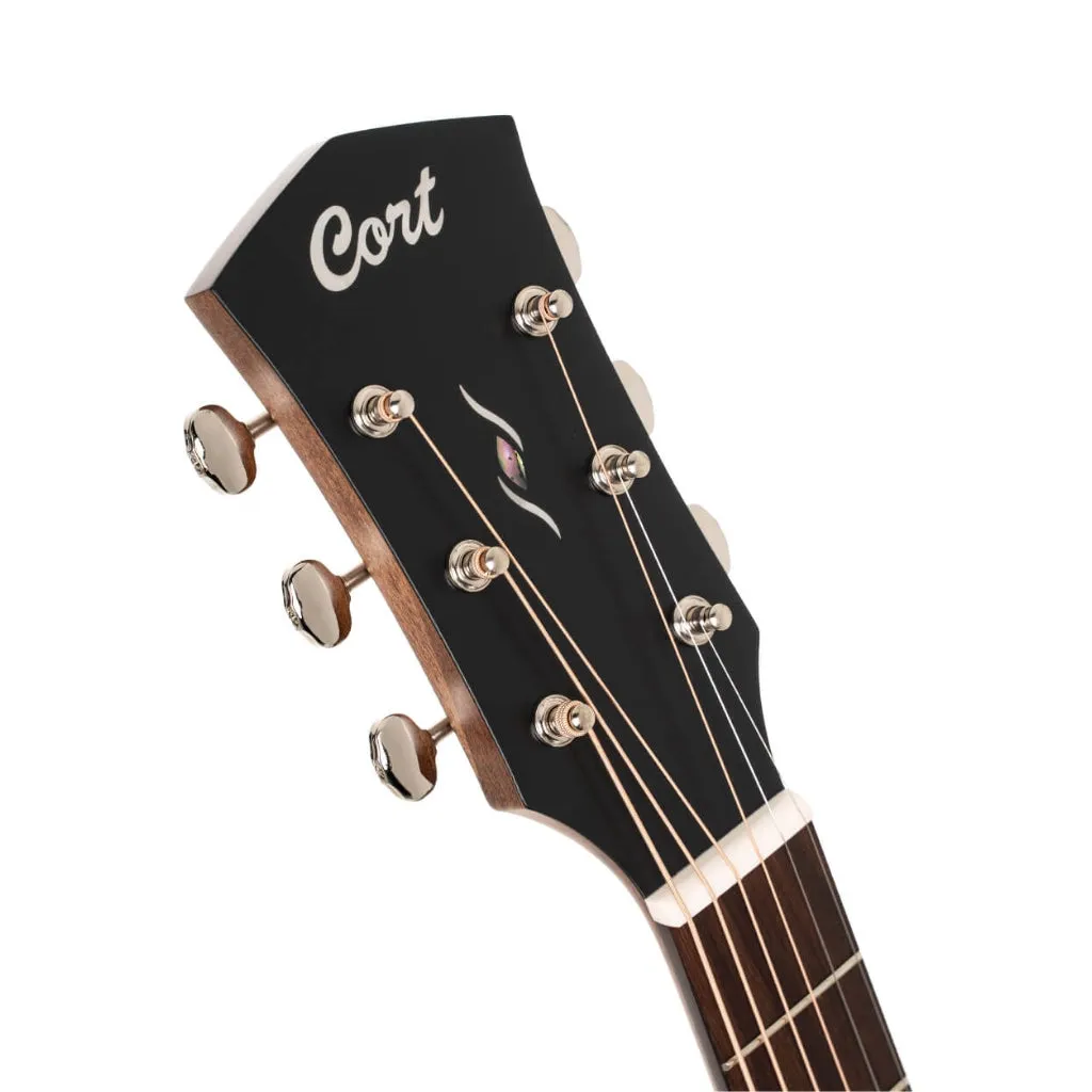 Cort Essence GA4 Acoustic Guitar - Black Top Semi Gloss