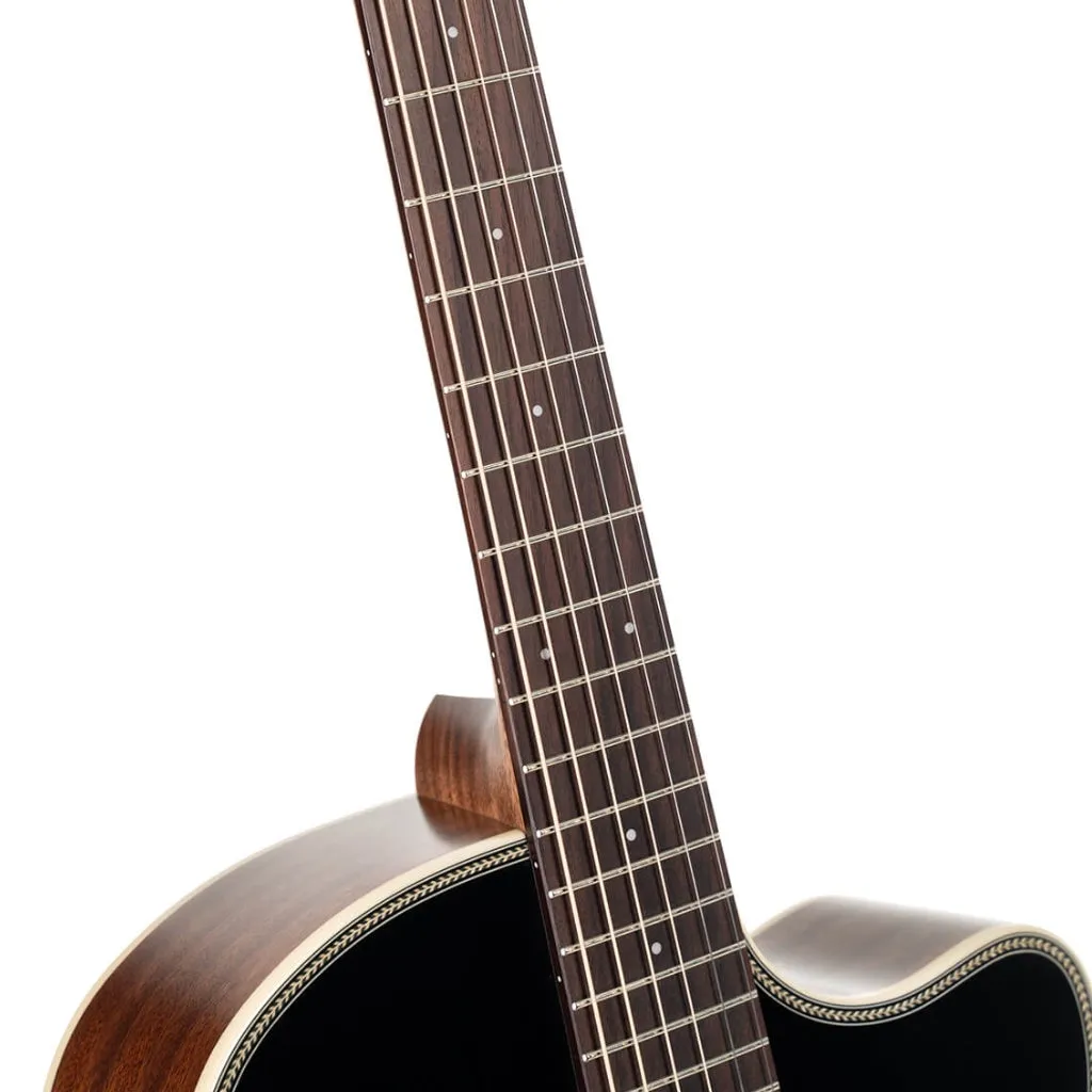Cort Essence GA4 Acoustic Guitar - Black Top Semi Gloss