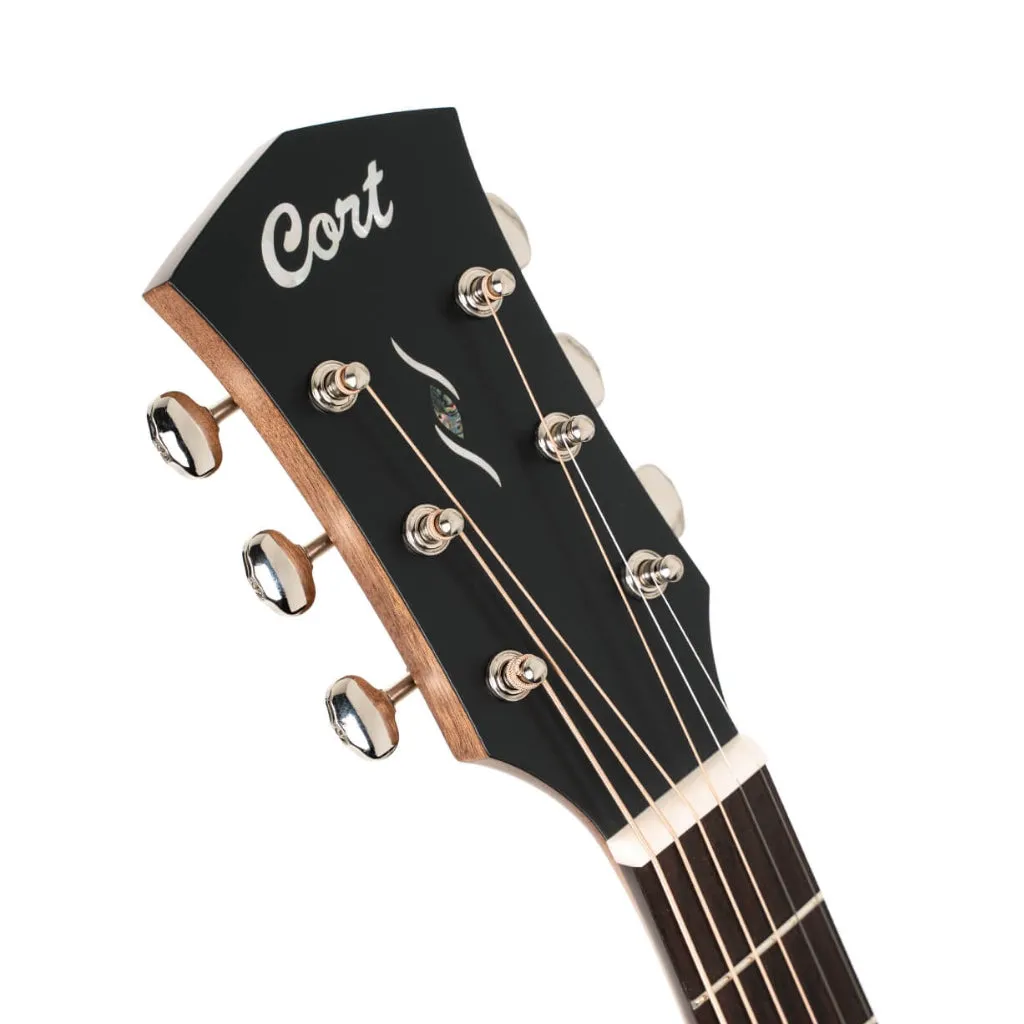 Cort Essence OC4 Acoustic Guitar - Black Top Semi Gloss