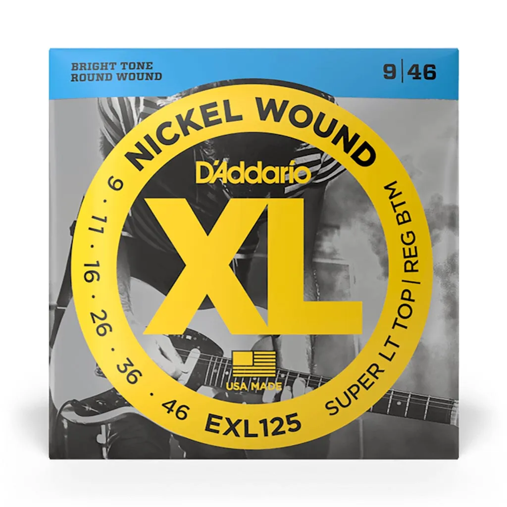 D'Addario EXL125 Super Light Top Regular Bottom 9-46