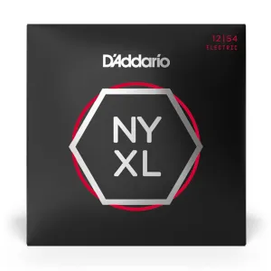 D'Addario - NYXL1254 - NYXL 12-54 Nickel Wound Electric Guitars Strings, Super Light - Electric Guitar Strings