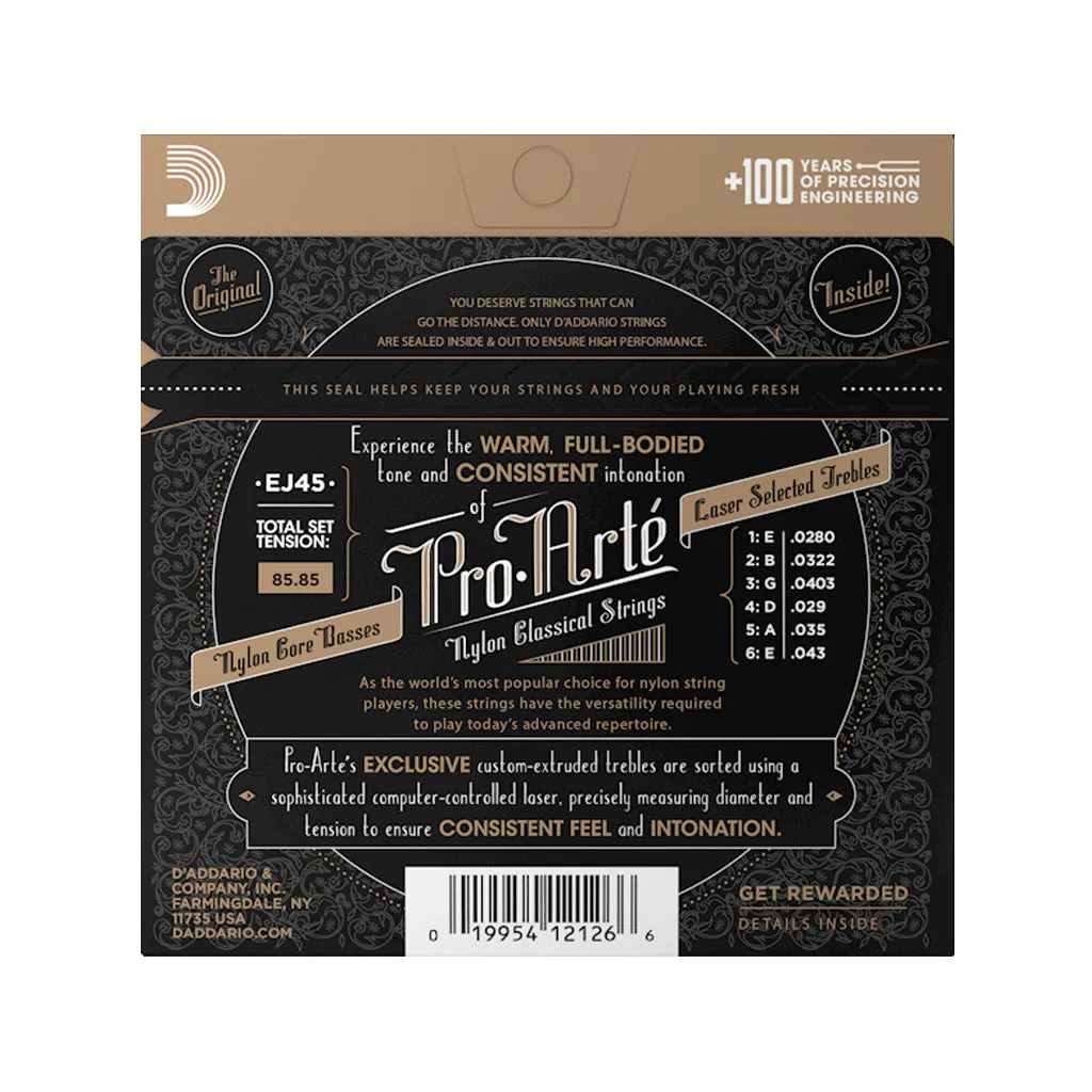 D'Addario Proarte Classical Guitar Strings - Normal Tension