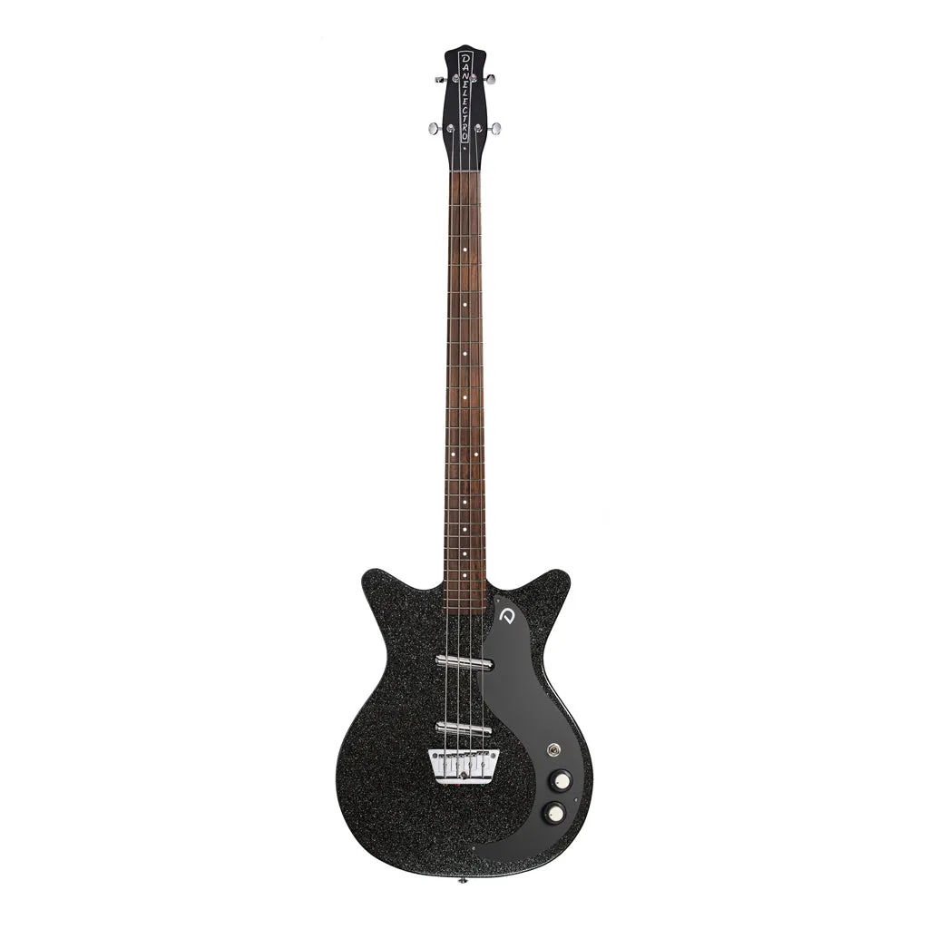 Danelectro '59 Short Scale Bass - Black Metal Flake
