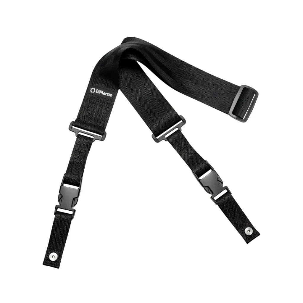 DiMarzio DD2200B 2 Nylon Cliplock Guitar Strap in Black