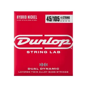 Dunlop Hybrid Nickel Over Stainless Steel Bass Strings 45-105