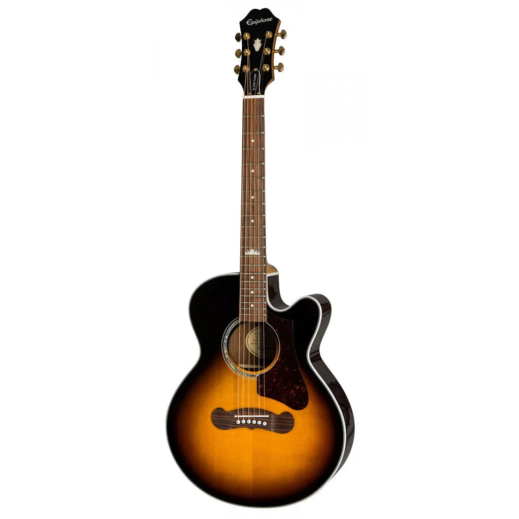 Epiphone J-200 EC Studio Parlour Acoustic Guitar - Vintage Sunburst
