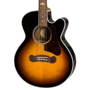 Epiphone J-200 EC Studio Parlour Acoustic Guitar - Vintage Sunburst