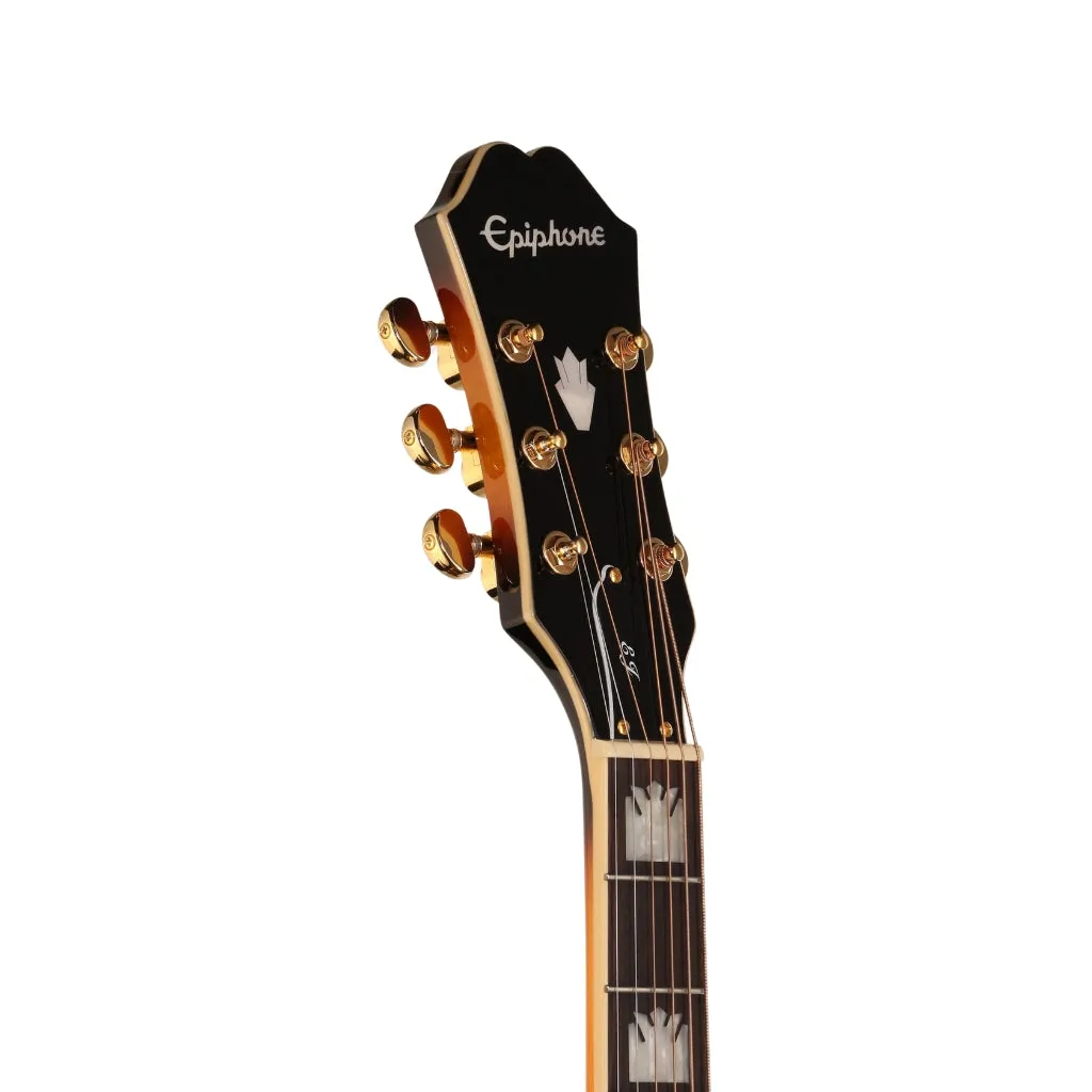 Epiphone J200EC Studio Left Handed - Vintage Sunburst