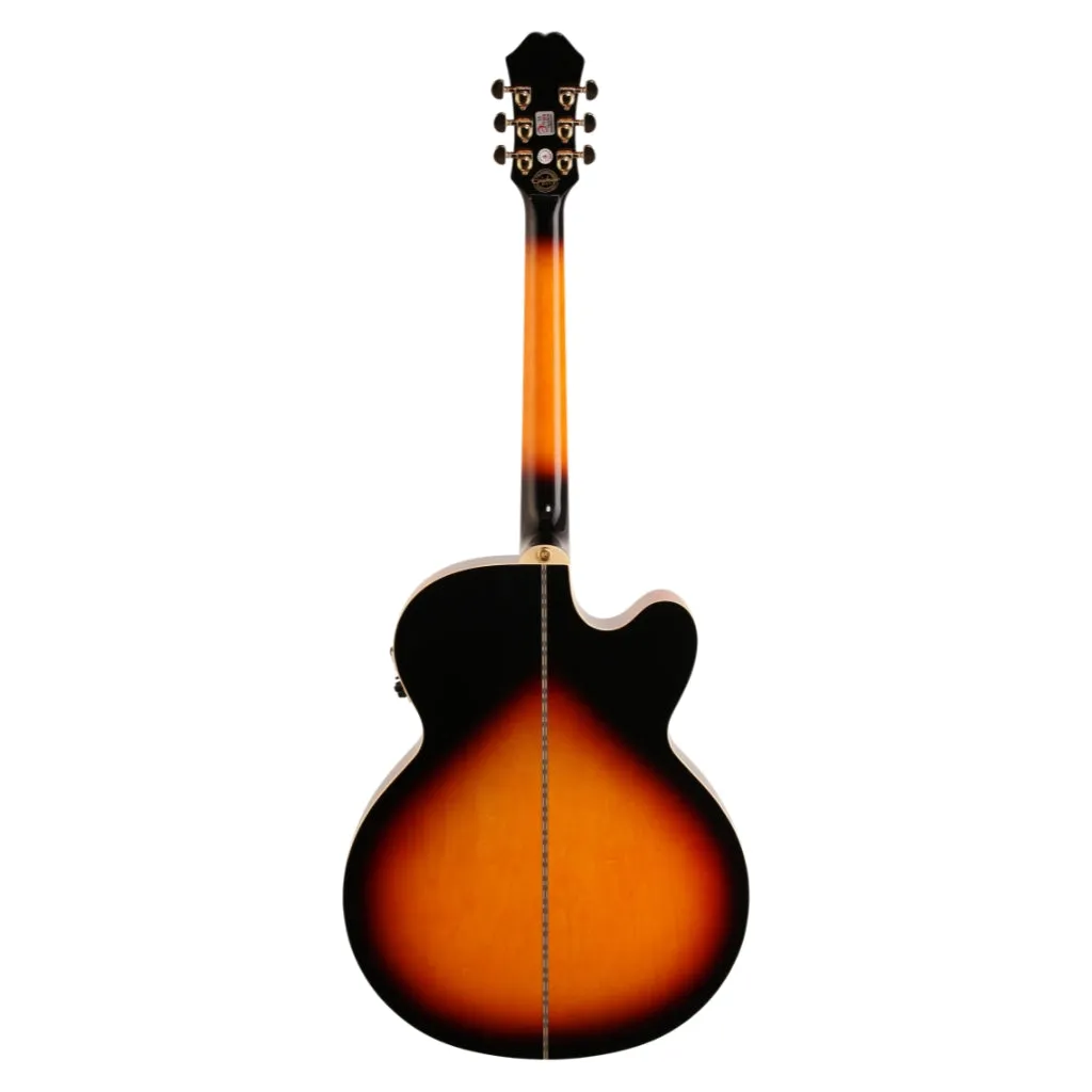 Epiphone J200EC Studio Left Handed - Vintage Sunburst