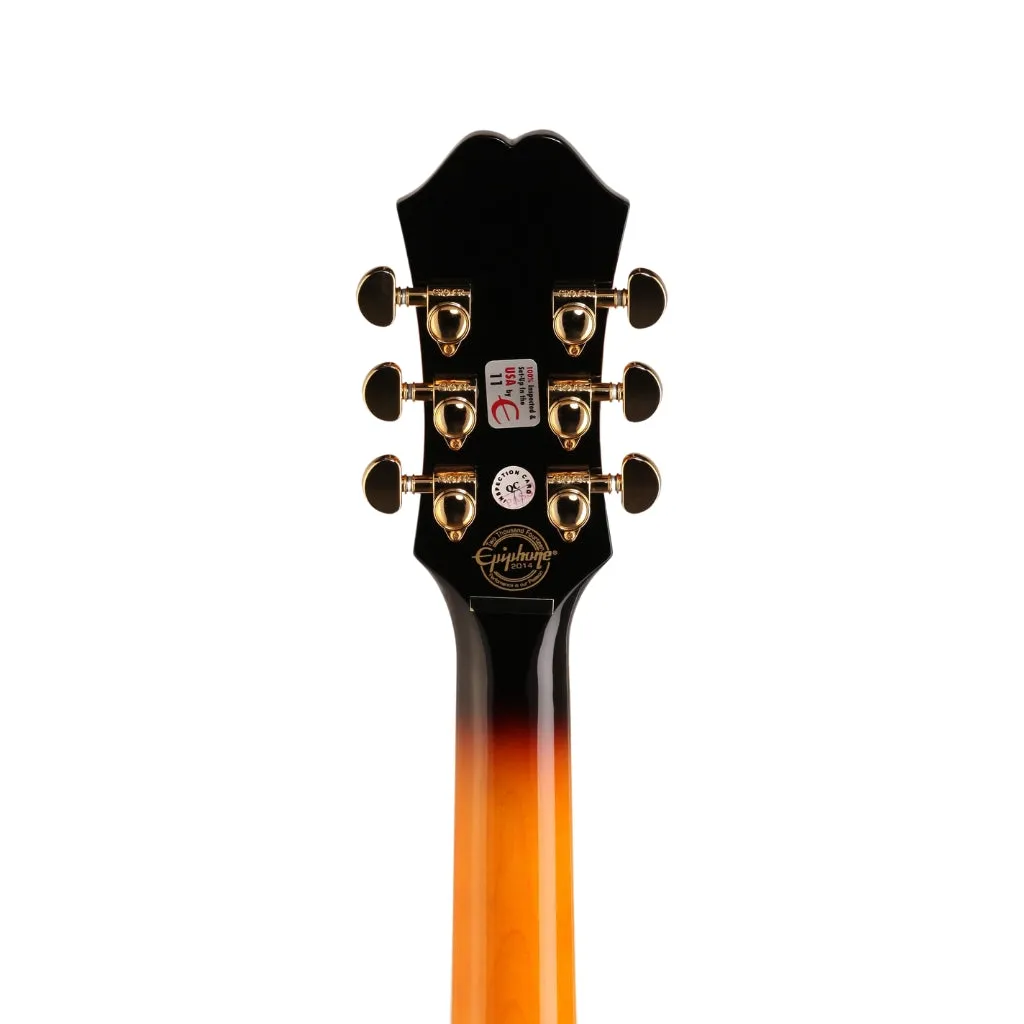 Epiphone J200EC Studio Left Handed - Vintage Sunburst