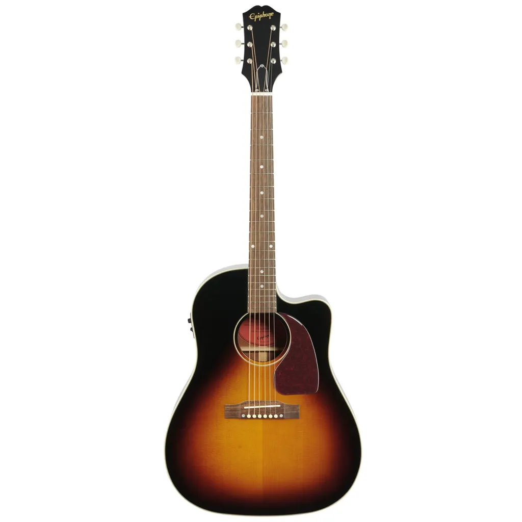 Epiphone J45EC Cutaway Acoustic Guitar - Vintage Sunburst