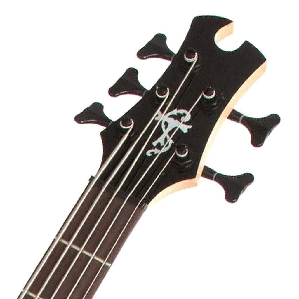 Epiphone Toby Deluxe-V Bass-Ebony Gloss 5 String
