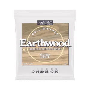 Ernie Ball 2350 Earthwood Bell Bronze Acoustic Guitar Strings - .010-.050 Extra Light