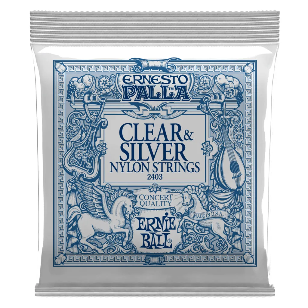 Ernie Ball Ernesto Palla Clear and Silver Nylon Classical Guitar String
