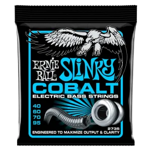 Ernie Ball Extra Slinky Cobalt Electric Bass String, 40-95 Gauge
