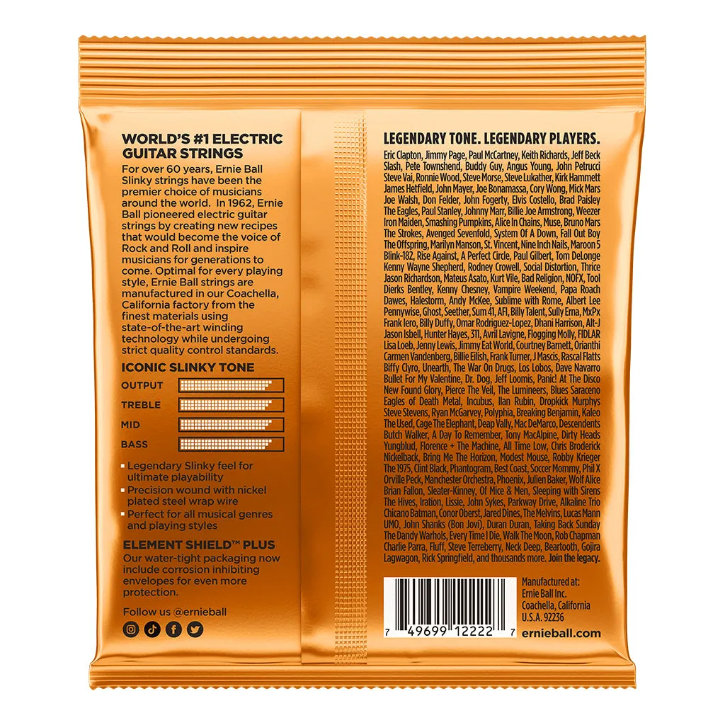 Ernie Ball Hybrid Slinky Nickel Wound Electric Guitar Strings, 9-46 Gauge