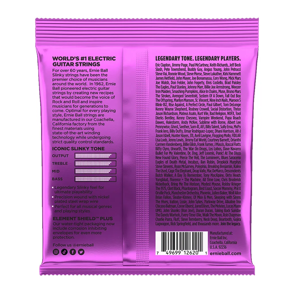 Ernie Ball Power Slinky 7-String Nickel Wound Electric Guitar Strings, 11-58 Gauge