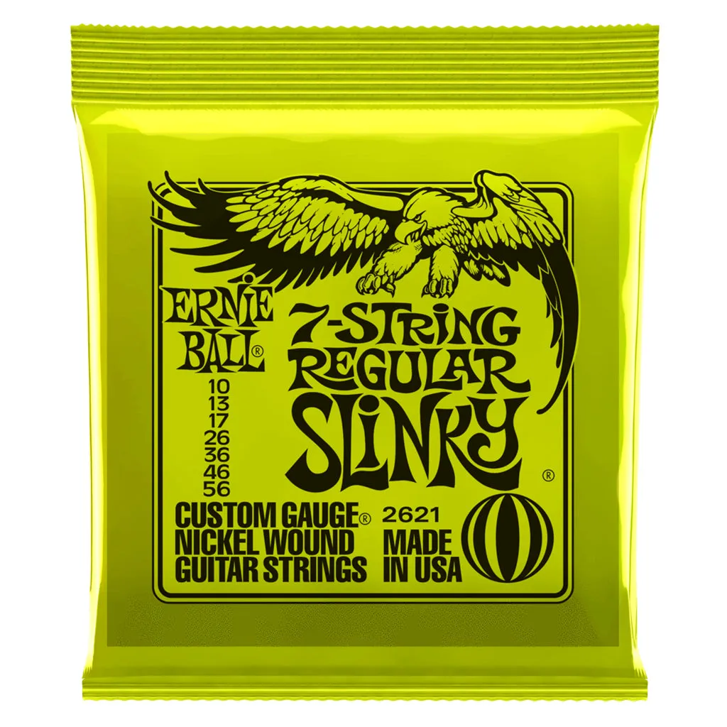 Ernie Ball Regular Slinky 7-String Nickel Wound Electric Guitar Strings