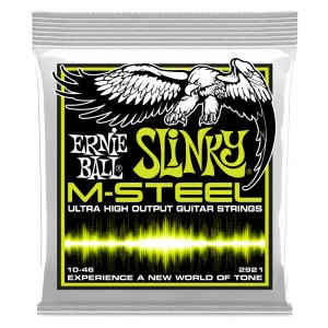 Ernie Ball Regular Slinky M-Steel Electric Guitar Strings, 10-52 Gauge
