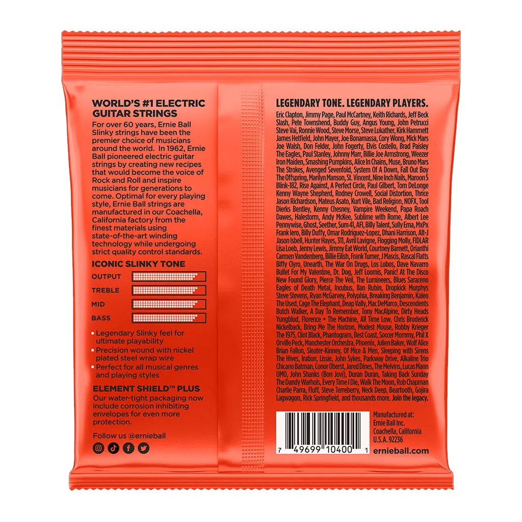 Ernie Ball Skinny Top Heavy Bottom Slinky 7-String Nickel Wound Electric Guitar Stings 10-62 Gauge