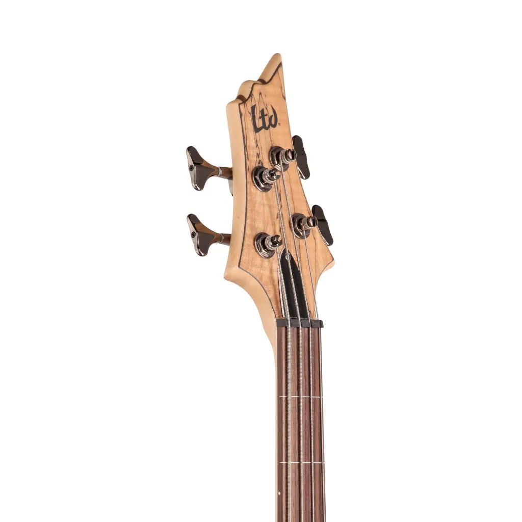 ESP LTD B-204SM Fretless Bass Guitar - Natural Satin