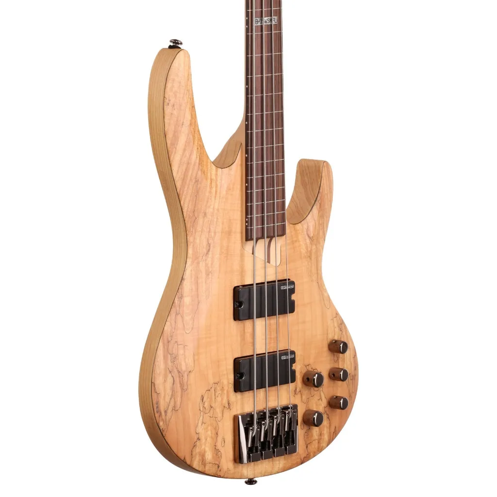 ESP LTD B-204SM Fretless Bass Guitar - Natural Satin