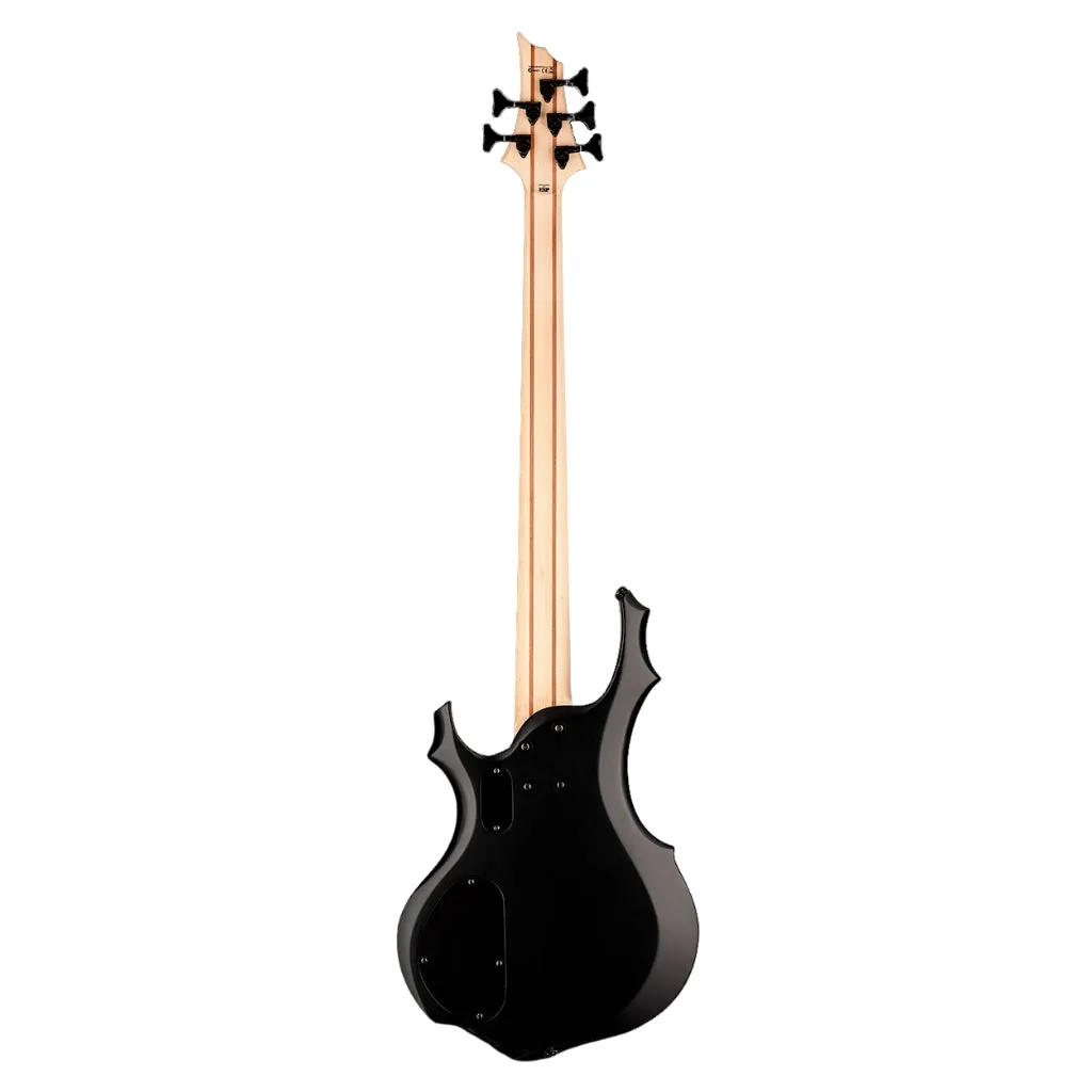 ESP LTD F-205 5-String Bass Guitar - Black Satin
