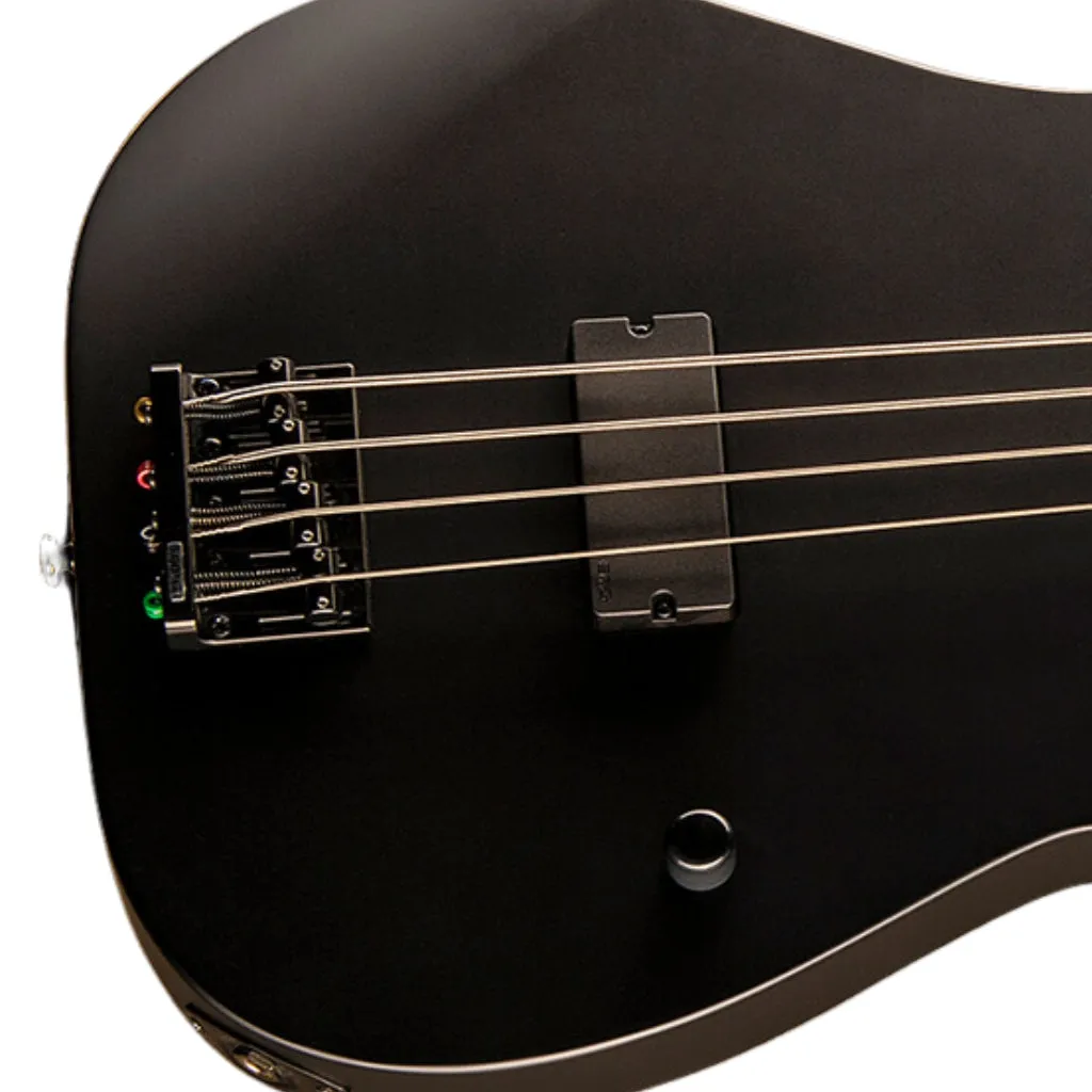 ESP LTD M-4 Black Metal Bass Guitar - Black Satin