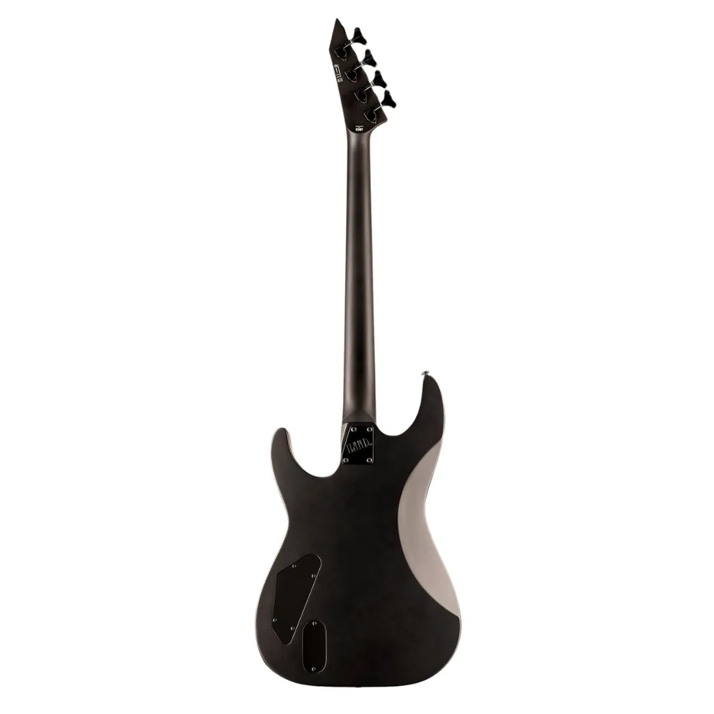 ESP LTD M-4 Black Metal Bass Guitar - Black Satin