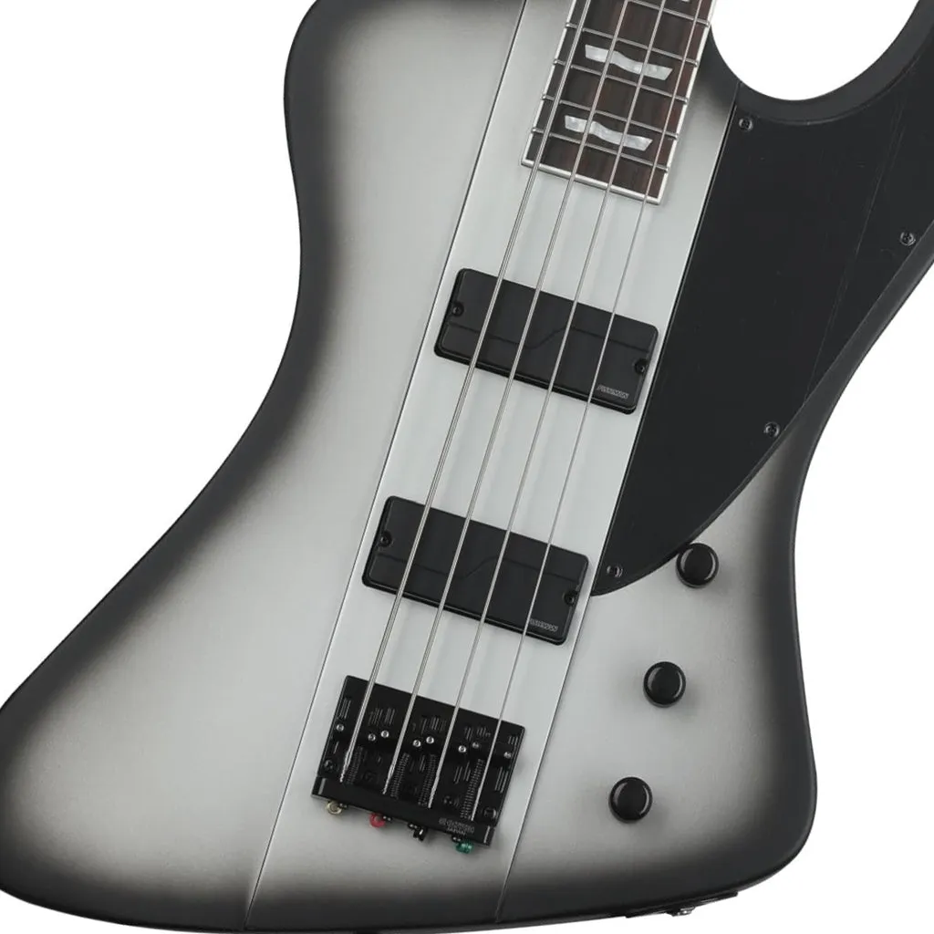 ESP LTD Phoenix 1004 Bass Guitar - Silver Sunburst Satin