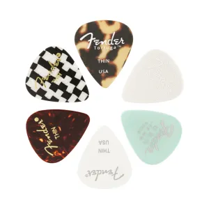Fender 351 Material Medley Picks - Thin (6)