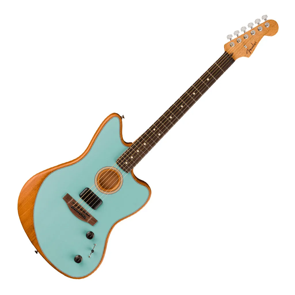 Fender Acoustasonic Player Jazzmaster, Rosewood Fingerboard, Ice Blue