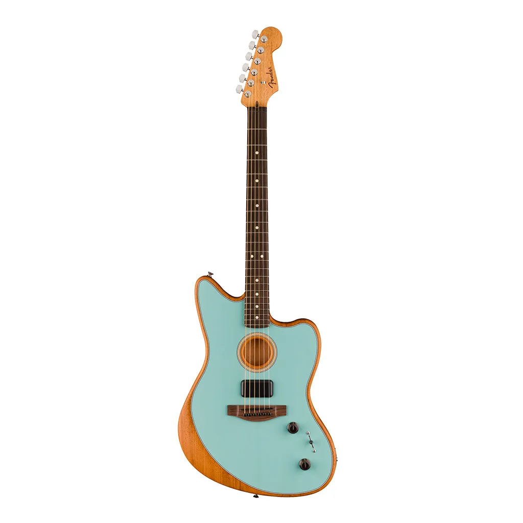 Fender Acoustasonic Player Jazzmaster, Rosewood Fingerboard, Ice Blue