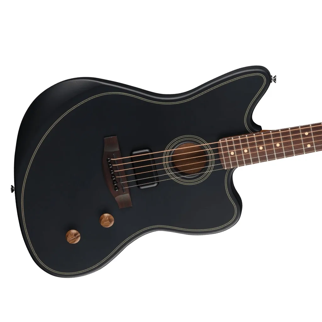 Fender  Acoustasonic Standard Jazzmaster Guitar - Black
