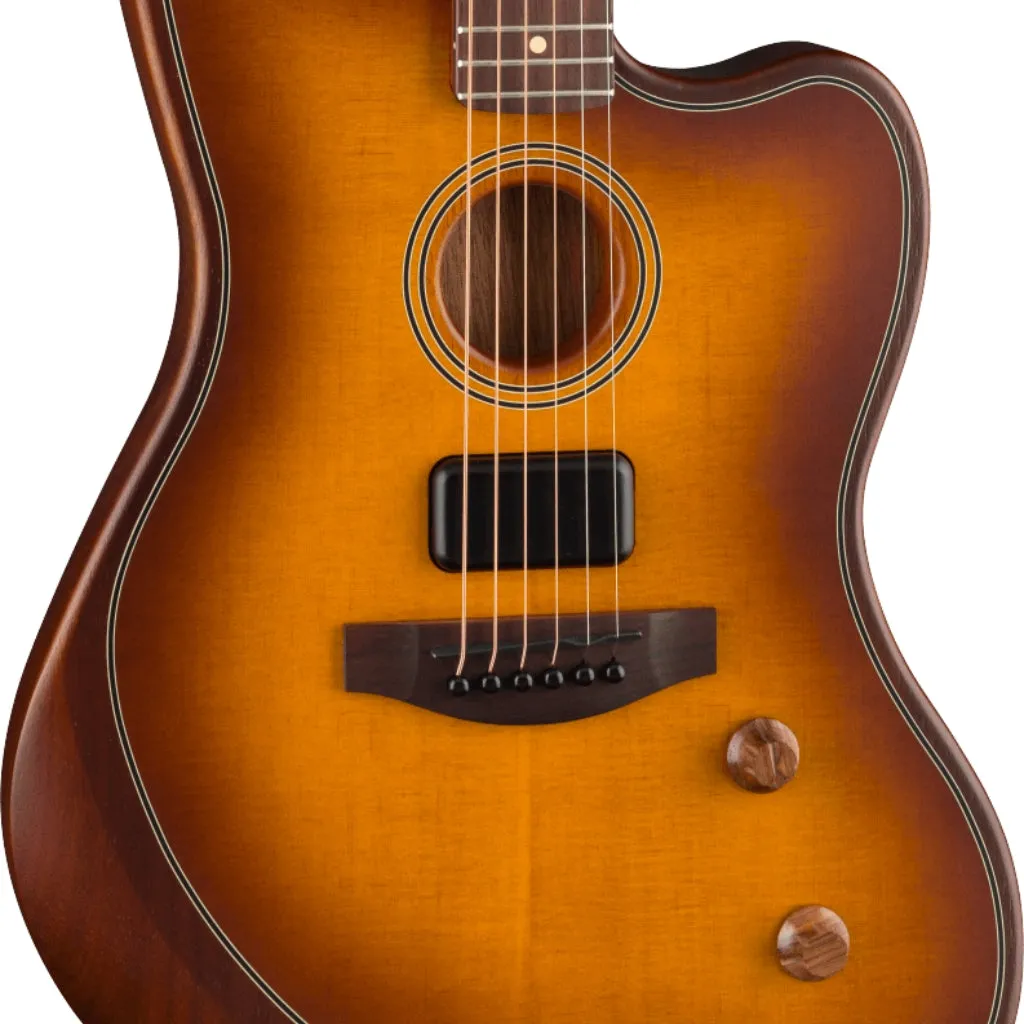 Fender Acoustasonic Standard Jazzmaster Guitar - Honey Burst