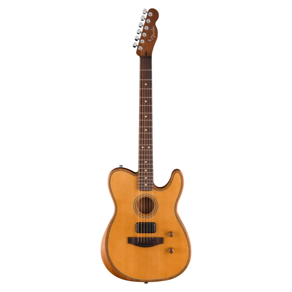 Fender Acoustasonic Standard Telecaster Guitar - Aged Natural