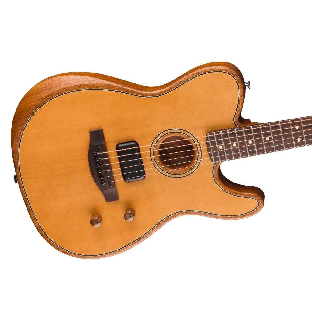 Fender Acoustasonic Standard Telecaster Guitar - Aged Natural